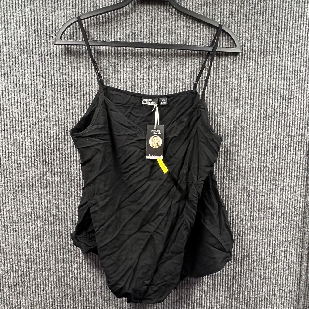 Esmara Camisole Heidi Klum Womens Size 10 Black Fashionable Tank Top Shirt